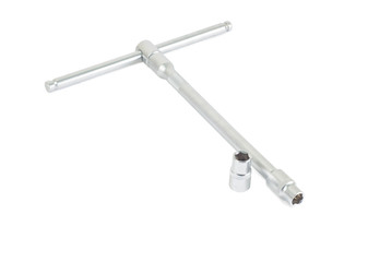 Socket spanner set isolated white background