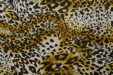 Фон из леопардовой ткани.