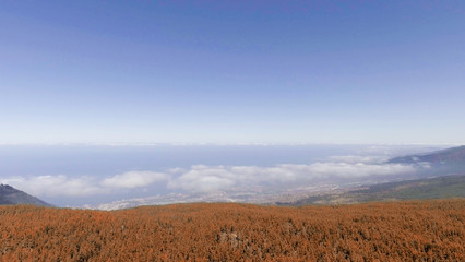 Mountains of Tenerife, aerial view