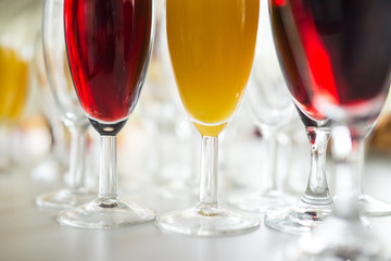 Drink colorful glasses