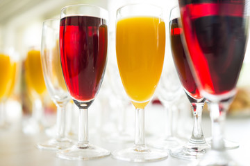 Drink colorful glasses
