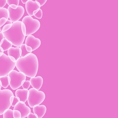 Valentine's day, Wedding vector background with hearts