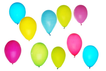371954 Colorful balloons on light background