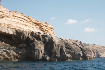 Blue Grotto, seaside cave on the island of Malta