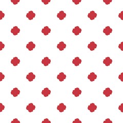 Red and white seamless shabby chic geometric pattern