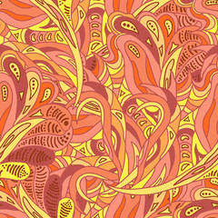 Hand drawn zentangle seamless pattern.  for cards, invitation, w