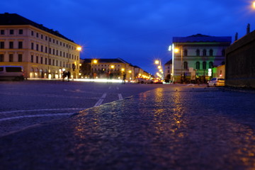 Fototapeta na wymiar Munich Odeonsplatz by night