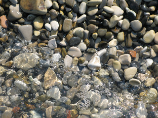 Natural background with pebbles.