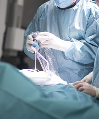 Surgeon in operating theater