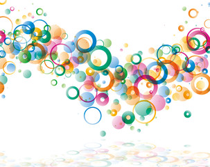 背景　リング　波