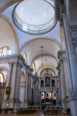 Fototapeta na wymiar Interior of San Giorgio Maggiore church on the island of the sam
