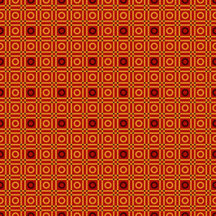 Seamless pattern with repeating circles, squares and strokes. Geometric abstract background. Grill motif.