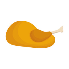 Delicious roasted chicken icon vector illustration graphic design