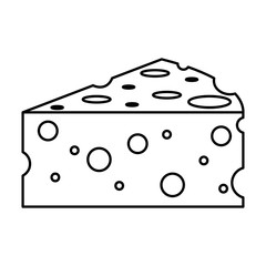 Cheese dairy food icon vector illustration graphic design