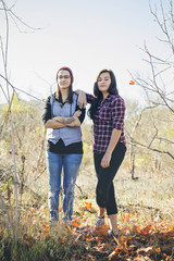 Couple in the woods