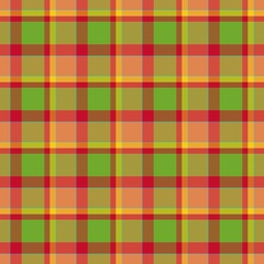 Green and red tartan vintage tablecloth pattern design