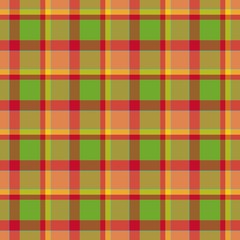 Green and red tartan vintage tablecloth pattern design