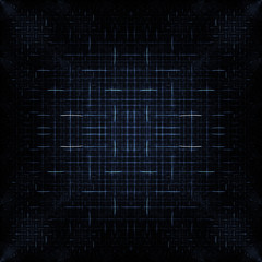 Blue seamless glowing metallic pattern