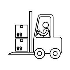 Delivery and logistic icon vector illustration graphic design
