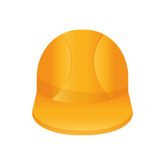 Fototapeta premium Worker construction helmet icon vector illustration graphic design