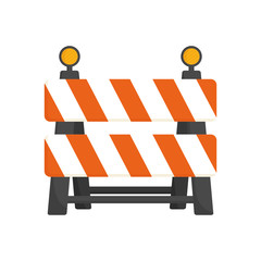 under construction barrier icon vector illustration graphic design