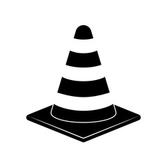 Isolated construction cone icon vector illustration graphic design