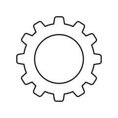 Isolated gear piece icon vector illustration graphic design