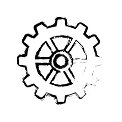 Isolated gear piece icon vector illustration graphic design