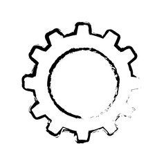Isolated gear piece icon vector illustration graphic design