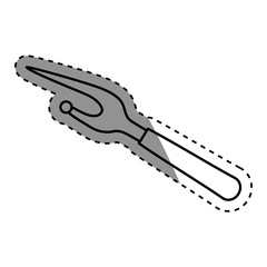 Isolated seam ripper icon vector illustration graphic design