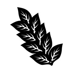 Leaves natural concept icon vector illustration graphic design
