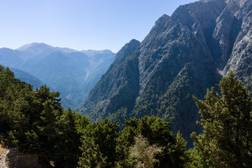 Obraz premium Samaria Gorge. Crete. Greece.