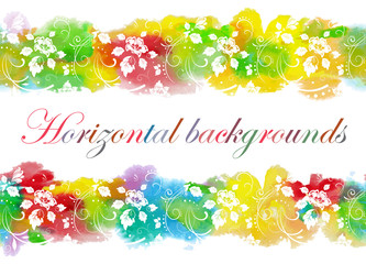 Floral seamless border