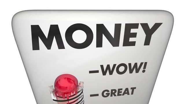Money Measure Wealth Income Earning Revenue 3d Animation