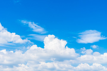 Beautiful white cloud on blue sky