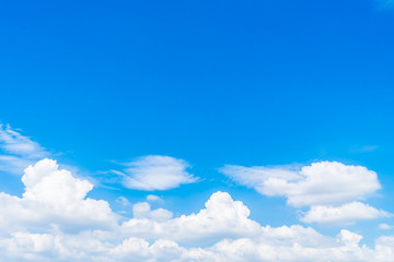 Beautiful white cloud on blue sky