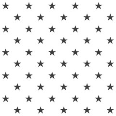 Stylish abstract seamless pattern with black graphic stars.