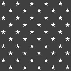 Stylish abstract seamless pattern with black graphic stars.