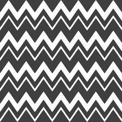 Stylish abstract seamless pattern with black graphic zigzag.