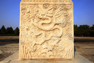 The ancient Chinese stone carving