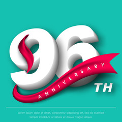 Anniversary emblems template design