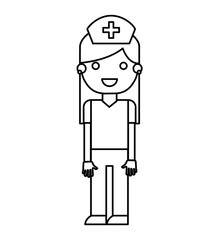 nurse avatar character isolated icon vector illustration design