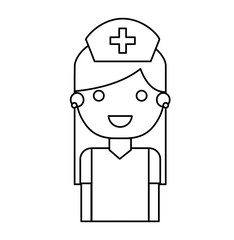 nurse avatar character isolated icon vector illustration design