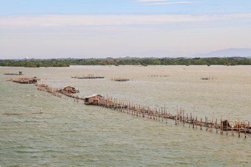 Fishing Village at Chanthaburi Province,Thailand.