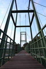 Fototapeta na wymiar Suspension bridge in Rayong, Thailand