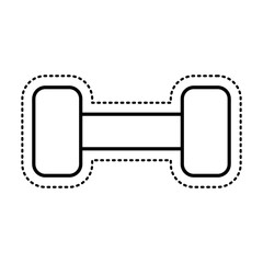 weight lifting gym isolated icon vector illustration design