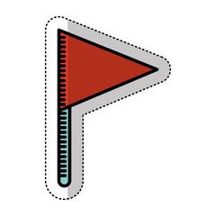 flag location isolated icon vector illustration design