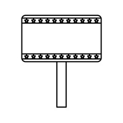 democratic banner isolated icon vector illustration design