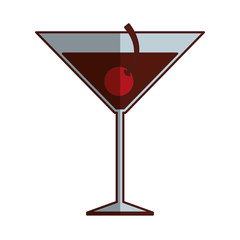 tropical cocktail fresh isolated icon vector illustration design