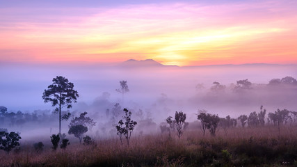 Sunrise at Thung Salaeng Luang National Park, Petchabun Province